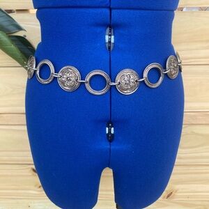 Silver Medal Chain Belt